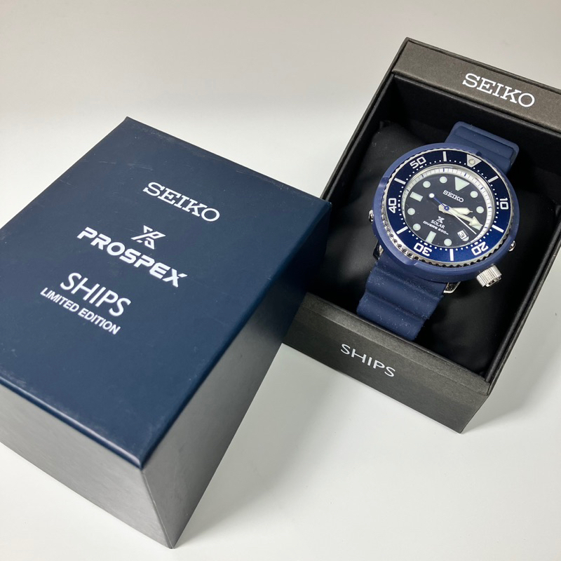 Seiko 手錶 橡膠錶帶 附外盒 有使用痕跡 V147-0BX0 20m SOLAR 中古 二手 寶物工廠