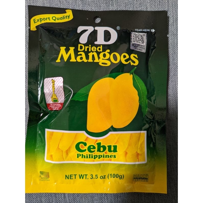 7D 芒果乾 Dried Mangoes 100g包裝