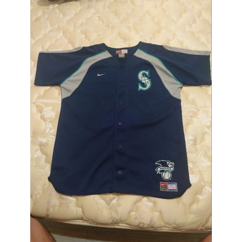 XL稀有美國大聯盟MLB NIKE製作Ichiro鈴木一朗所屬西雅圖水手隊球衣