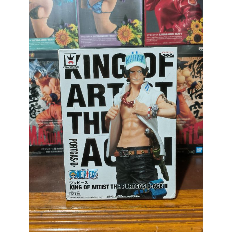 日版金證 KING OF ARTIST 藝 術王者 艾斯 卷頭 海軍服 海賊王 航海王