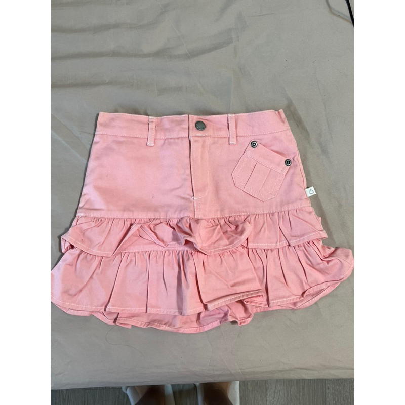 4T粉紅短裙（二手）