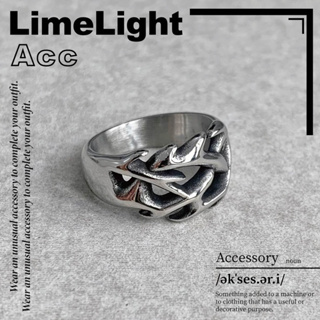 ☆LimeLight☆ 編織 圖騰 荊棘 飾品 鈦鋼 戒指 27