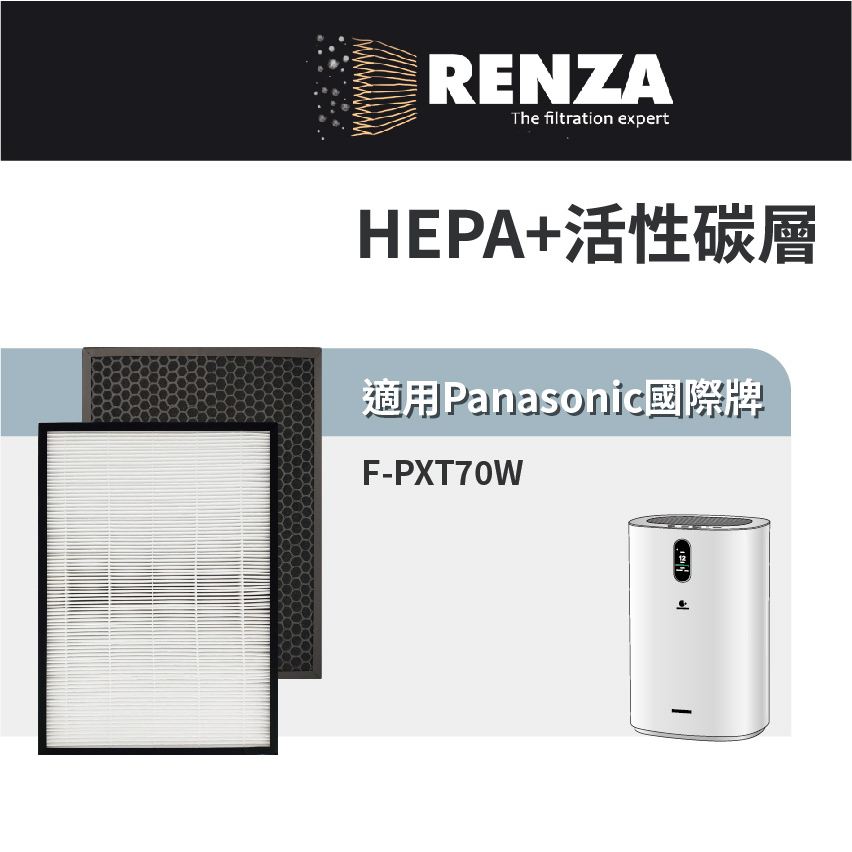 適用國際牌Panasonic F-PXT70W F-PXT70 PXT70 15坪空氣清淨機 HEPA活性碳濾網 濾芯