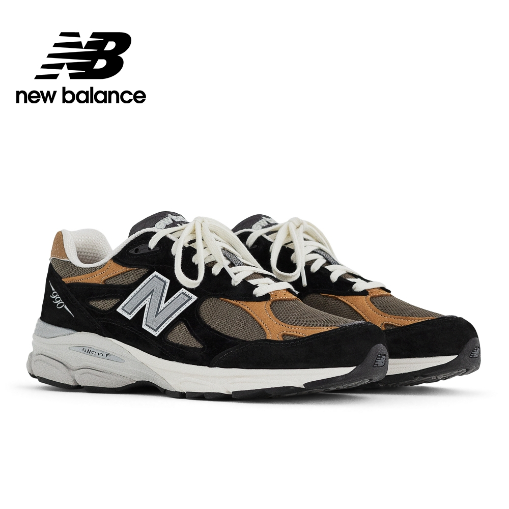 【New Balance】 NB 美製復古鞋_男性_黑棕褐_M990BB3-D楦 990 英美鞋