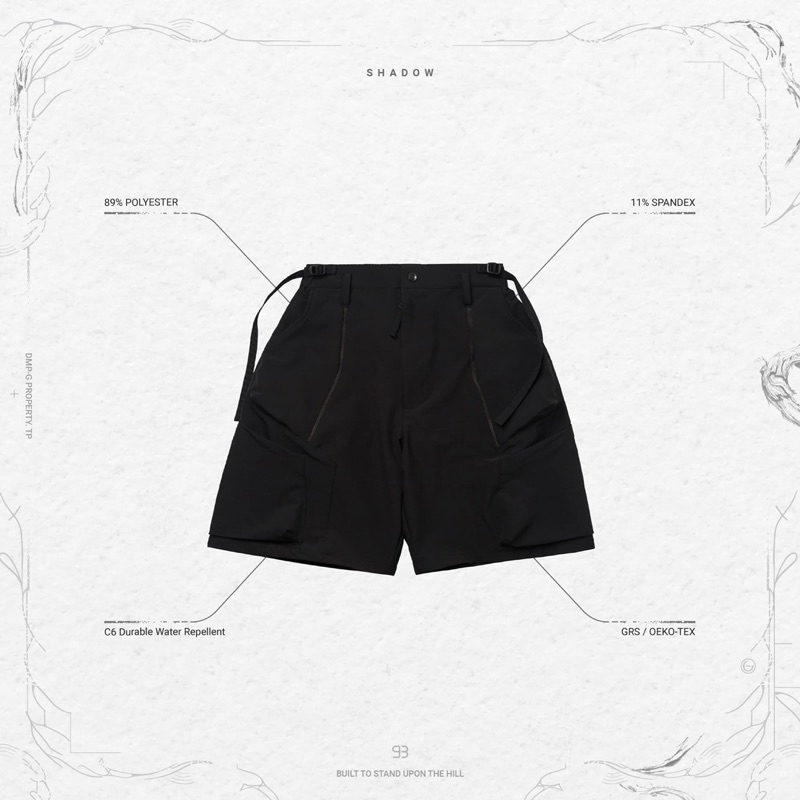 「現貨」GOOPiMADE®  MWS-01 “hydrodynamics” Utility Zip-Shorts