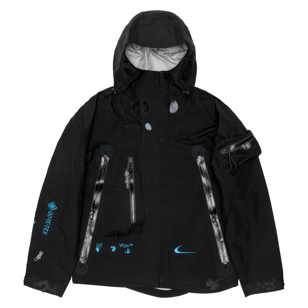 全新 NIKE x OFF-WHITE 限量聯名防風防雨連帽外套 GORE-TEX  Offwhite DQ6457