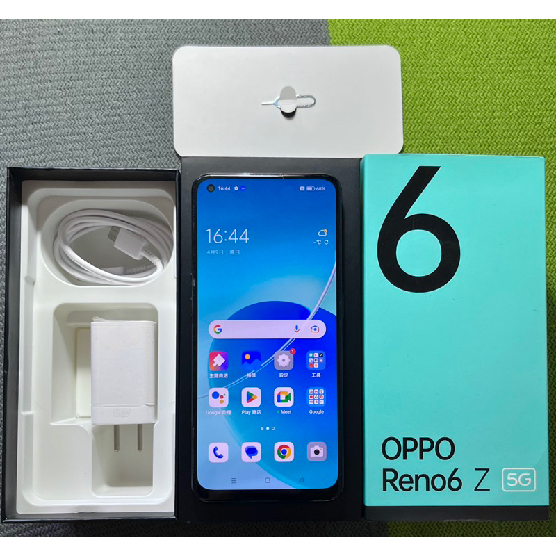 OPPO Reno6Z 5G 8G 128G 95成新 黑 歐珀 雙卡雙待 臉部辨識 指紋辨識 reno 6 Z 6Z