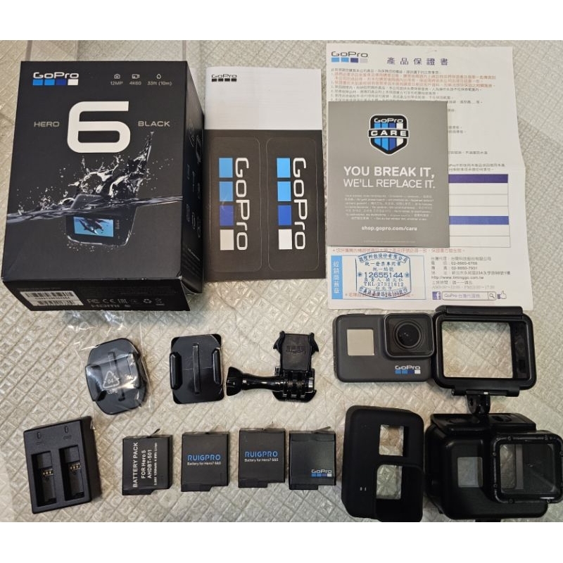 Gopro Hero 6 Black 公司貨 二手極新品