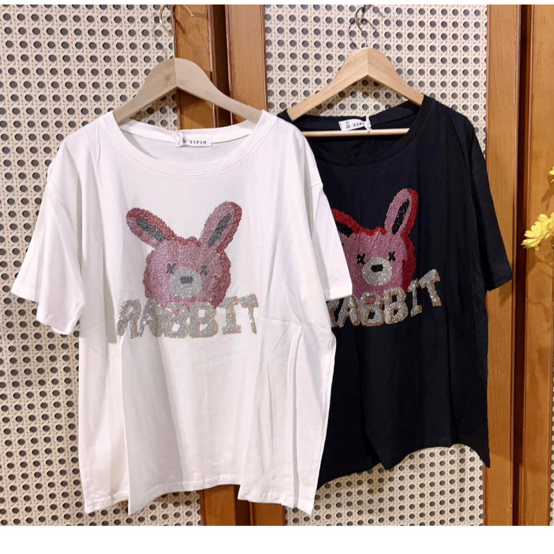 現貨🌸工作室實拍燙鑽兔兔短袖T恤