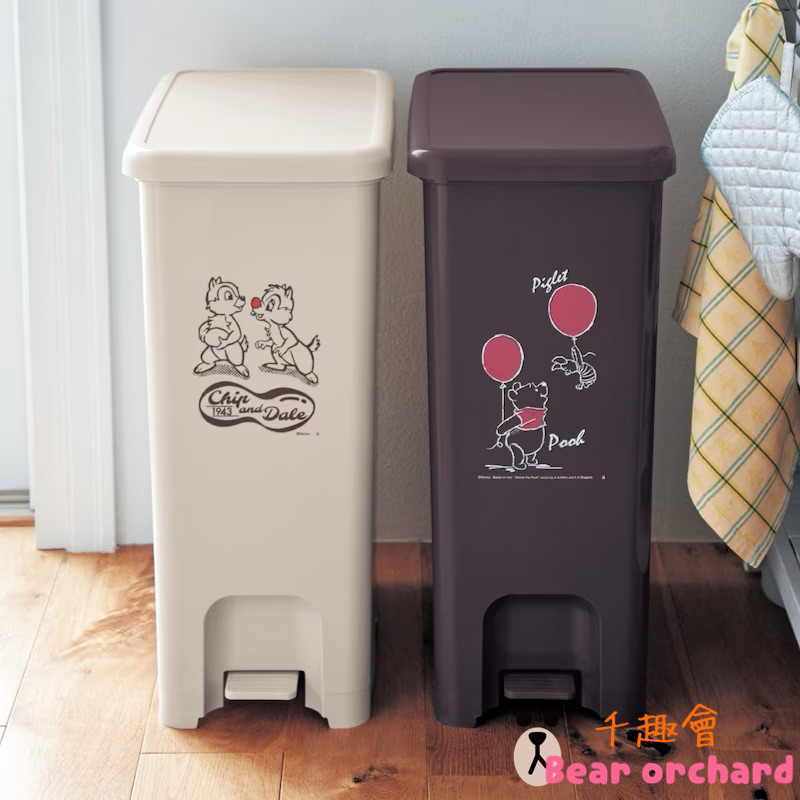 🐻預購🐻日本 迪士尼 千趣會 Disney 日本製 奇奇蒂蒂 維尼 置物盒 收納盒 垃圾桶 垃圾筒 多功能 收納