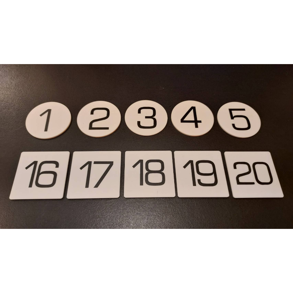 台灣製作 雷射雕刻 立體字 貼紙割字 客製號碼牌 桌號牌 叫號牌 數字牌 點餐牌 開店小物 名牌 掛牌 壓克力貼字