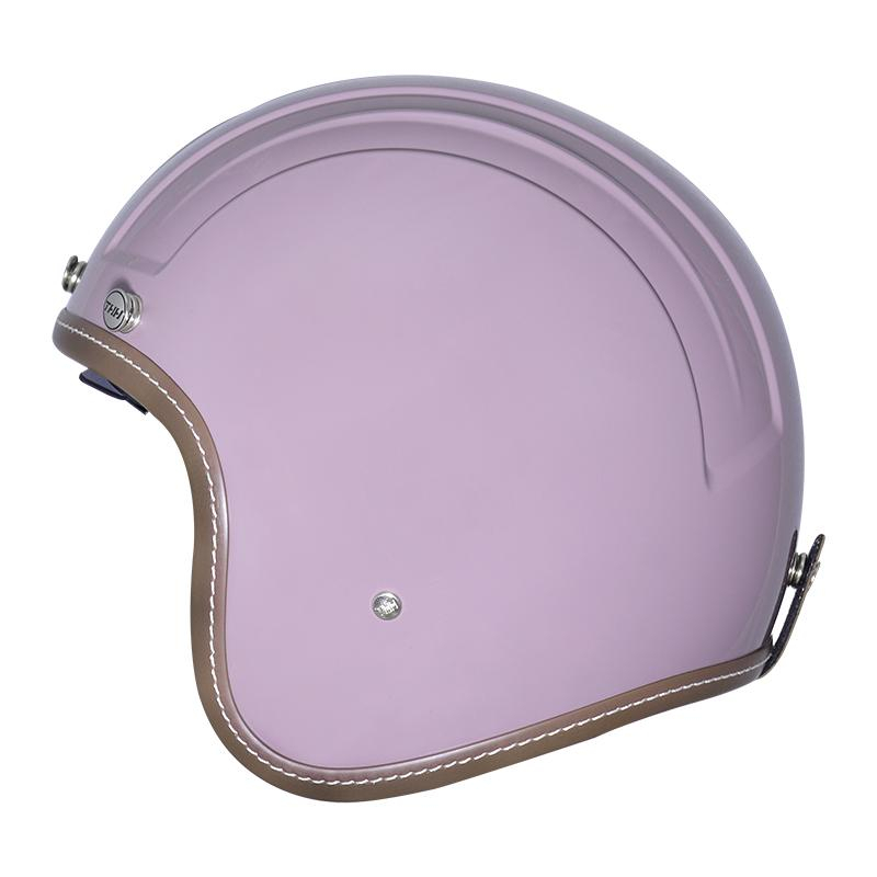 THH 安全帽 T300N 素色 丁香紫 內墨鏡 全可拆洗 金屬排齒扣具 復古帽 半罩