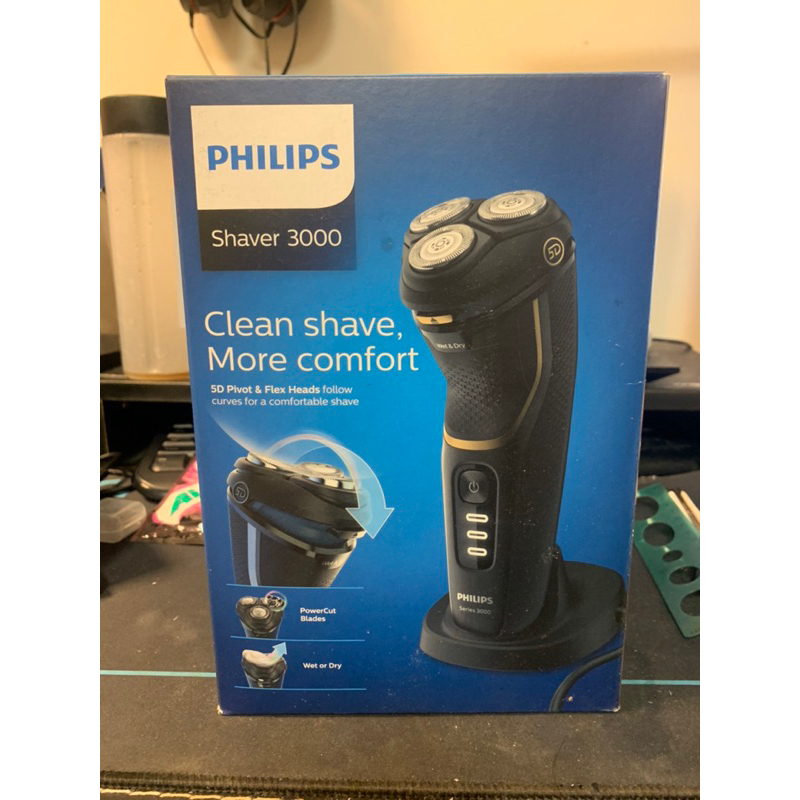PHILIPS 菲利浦 Shaver 3000 充電式電動刮鬍刀（S3333/54)