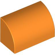 LEGO 6385785 37352 橘色 1x2 弧形磚 Bright Orange