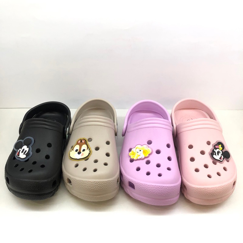 Disney迪士尼 米奇米妮 奇奇蒂蒂 公主系列 男童女童 親子鞋 情侶鞋 防水防滑 布希鞋 洞洞鞋 園丁鞋 台灣製