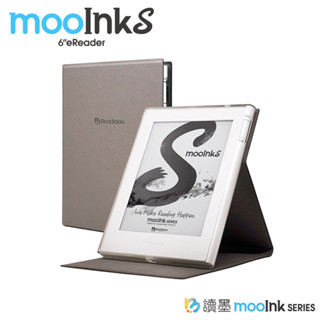 【Readmoo 讀墨】6吋 mooInk S 電子書閱讀器 (硯墨黑)+分離式保護殼(岩灰) 送好禮 再送購書金