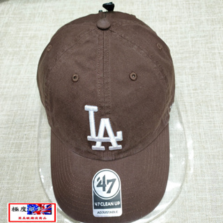 <極度絕對> 47 Brand CLEAN UP MLB 深咖啡 LA 美國限定 老帽 棒球帽