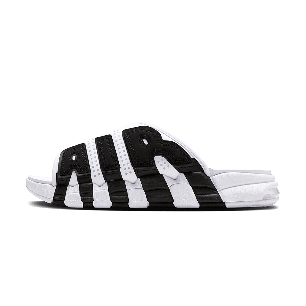 Nike Air More Uptempo Slide 男 黑白 大AIR 舒適 穿搭 休閒 拖鞋 FB7818-100