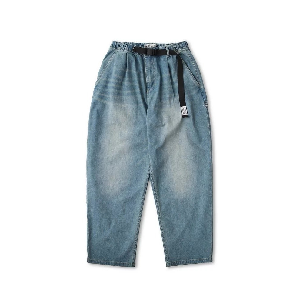 Filter017® "Denim Wide Tapered Pants" 水洗丹寧錐形長褲 | 淺色水洗藍