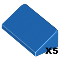 「翻滾樂高」LEGO 85984 Slope 30 1x2x2/3 斜邊 藍色 5個