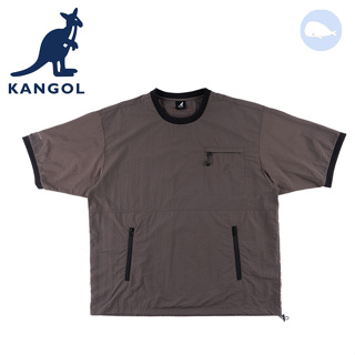 【小鯨魚包包館】KANGOL 英國袋鼠 機能梭織涼感上衣 短袖上衣 短T 圓領T恤 63251013