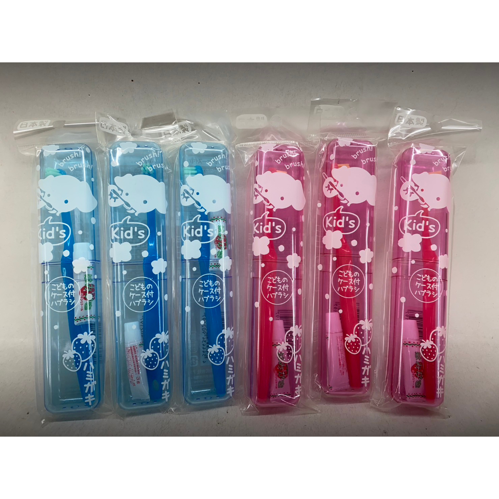 THEBABYSHOP-日本兒童旅行組牙刷+牙膏組