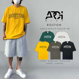 【ARCH】DCM2316 BOSTON短t 字母t 短t 寬鬆版型 韓系 短袖 短Tee