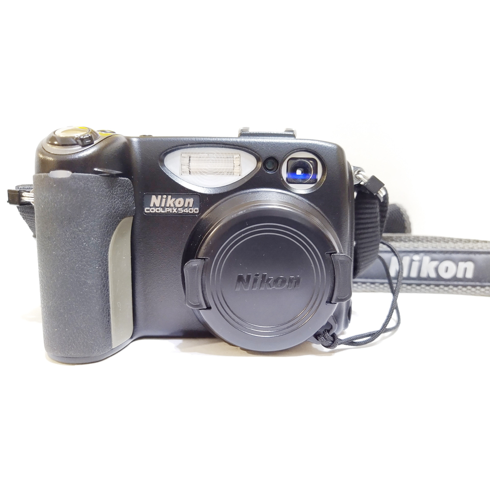 NIKON COOLPIX 5400 類單眼數位相機 二手故障機 須自行維修送修 包含原廠外盒說明書背包電池記憶卡一整組