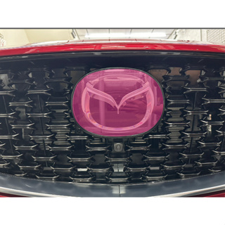 MAZDA CX5 前車標 CX5保護膜 ACC跟車系統保護 logo貼