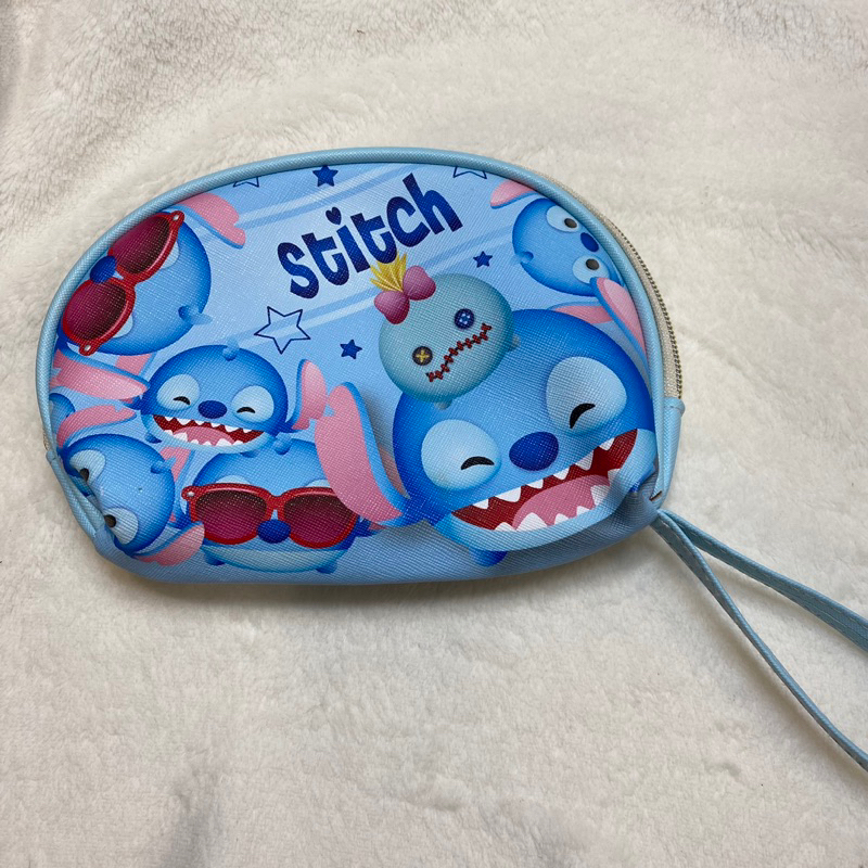 ［二手］迪士尼Stitch史迪奇tsumtsum手拿包 收納包 化妝包
