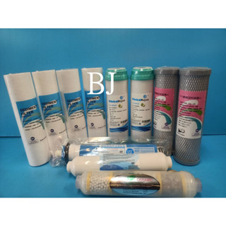 《百淨淨水》臺灣製造 國際認證NSF 10英吋10"PP+UDF+CTO+75G RO膜+小T+四合一濾芯【六道一年份】