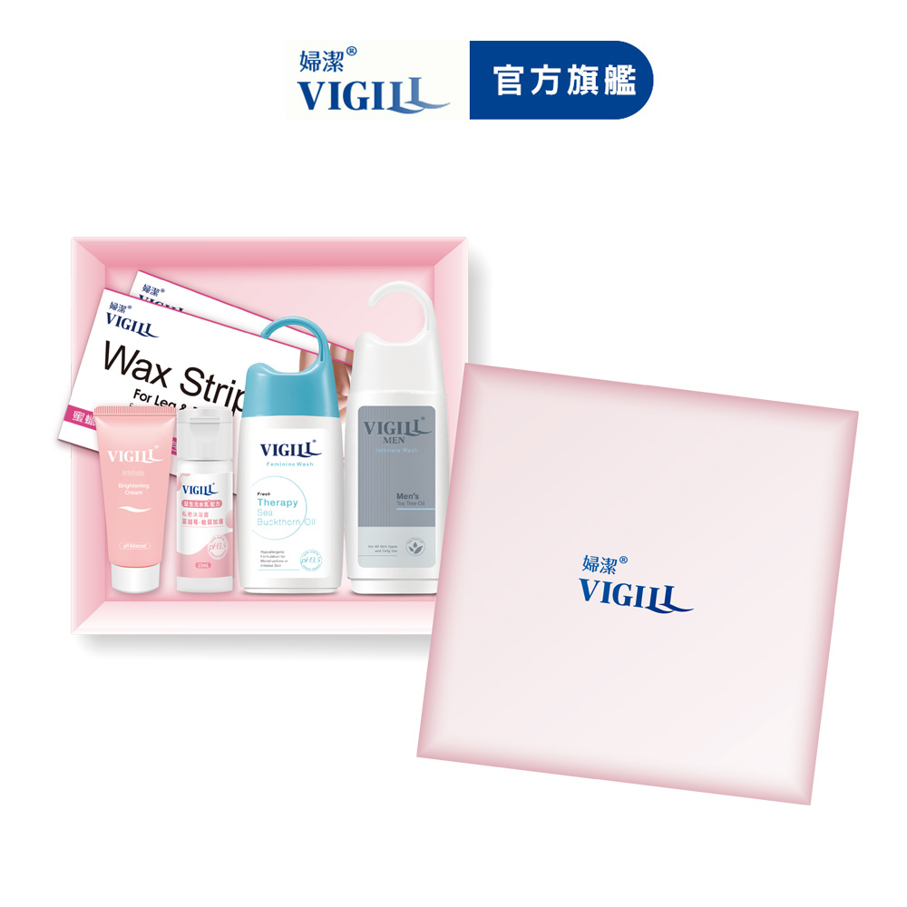 【VIGILL 婦潔】40週年男女共享精裝禮盒-男性私密處清潔 私密保養