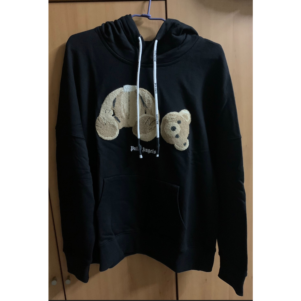 Palm Angels Bear Hoodie 斷頭熊 帽T 小熊 黑色連帽上衣 泰迪熊 重磅 寬鬆 落肩 棕櫚天使