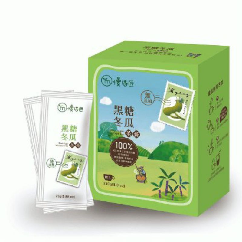 （即期出清）慢活匠黑糖冬瓜茶膏25g×10入