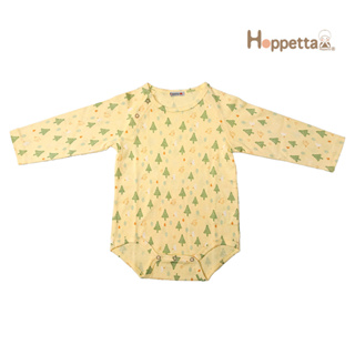 【Hoppetta】小樹森林長袖包屁衣 新生兒衣服 嬰兒連身衣 蝴蝶衣