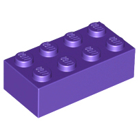 「翻滾樂高」LEGO 3001 Brick 2x4 磚塊 深紫色(Drak Purple)