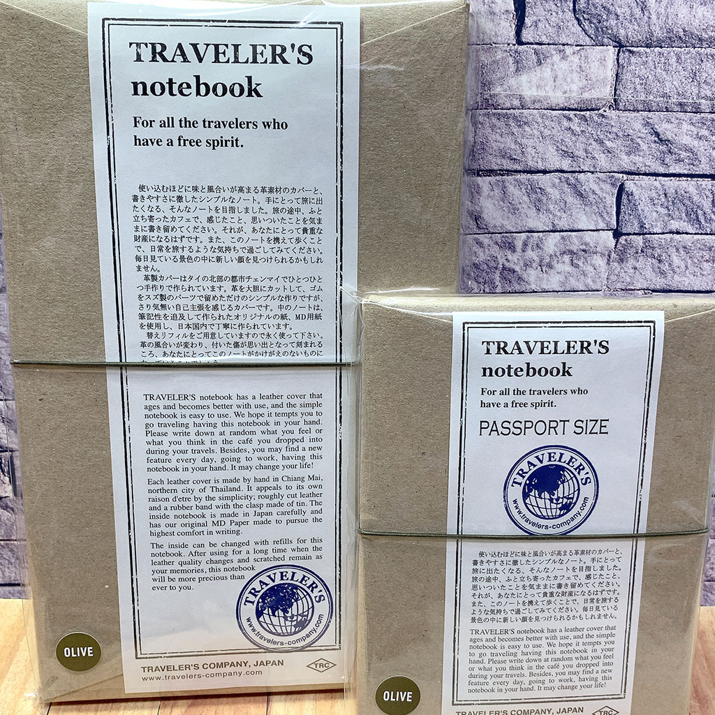 【針線盒 Yarnbox】文具雜貨店 TN旅人手帳 橄欖綠 Traveler's notebook旅人筆記 皮革