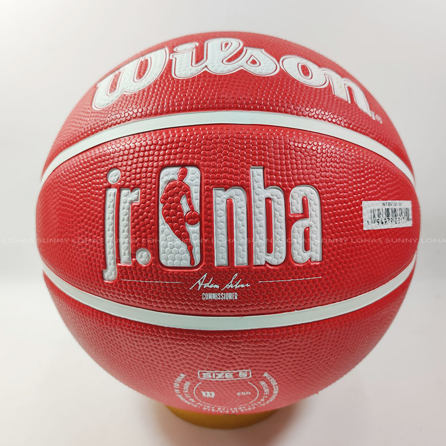 Wilson JR NBA DRV 國小 5 號籃球 紅 橡膠 籃球 #5 WTB9501XB05