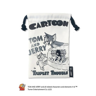 ［SUMI選物］湯姆貓與傑利鼠 束口袋 收納袋 湯姆貓與傑利鼠 彩色 小收納袋 復古海報抽繩束口袋 小物收納 傑利鼠