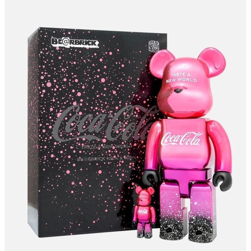 BE@RBRICK  x Coca-Cola Creations 經典必收 全新未拆電鍍星空可樂