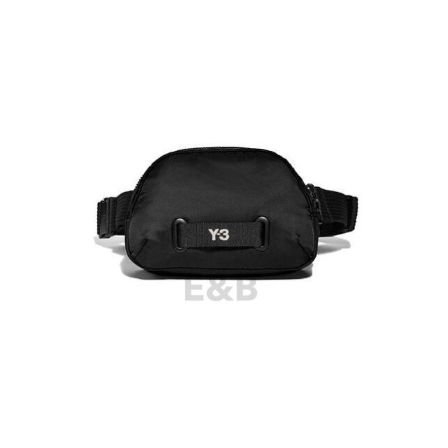 【E&amp;B】Adidas Y-3 Logo Crossbody Waist Bag 黑 腰包 側背包