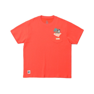 CHUMS 女 Picnic Booby Pocket T-Shirt短袖上衣 紅椒粉 CH112192R115
