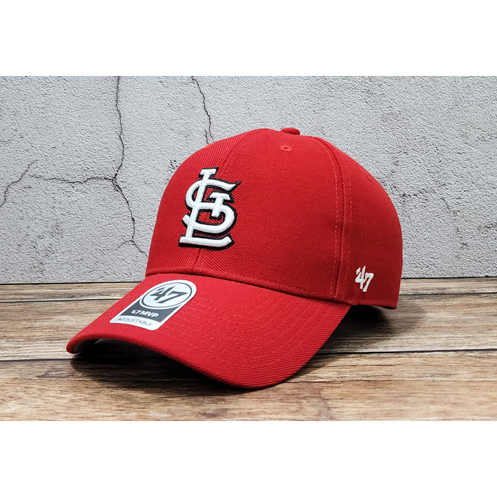 蝦拼殿 47 brand MLB 聖路易紅雀隊 紅色 男女生棒球帽 老帽 紅雀隊 現貨供應中 硬款