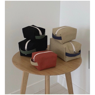 Unfold Strap Pouch 素色 毛巾布 收納包 化妝包 萬用包