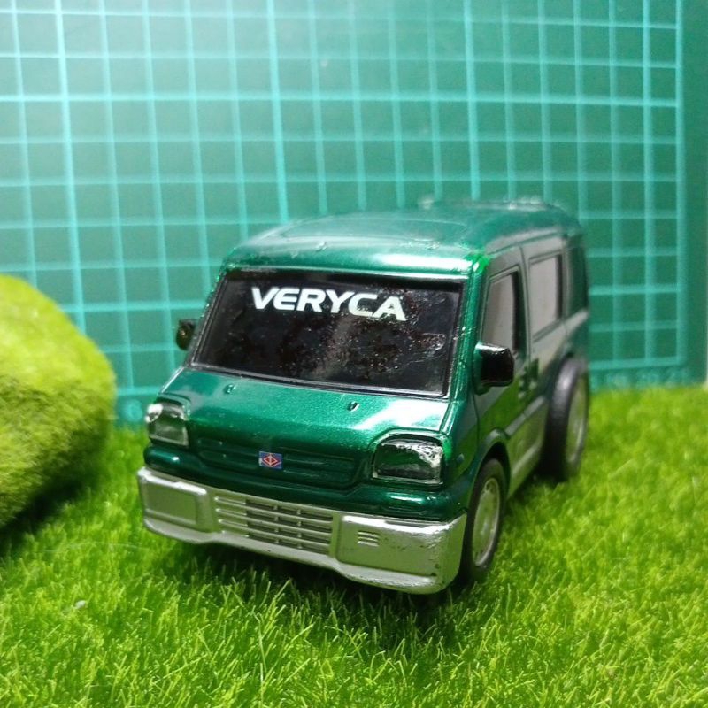老玩具車三菱VERYCA 塑膠迴力車無盒有暇疵約10公分