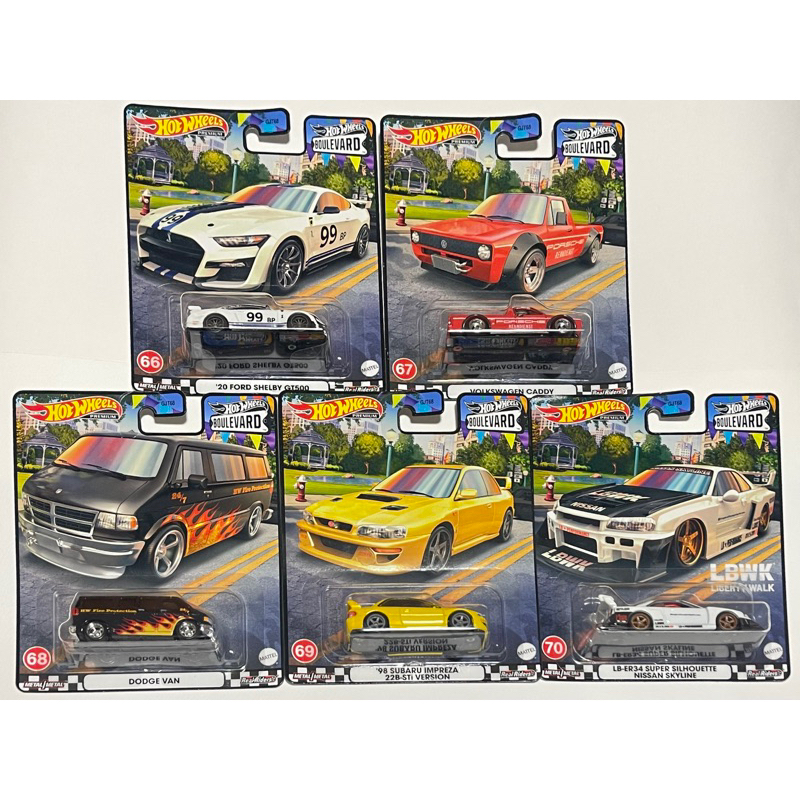 Hot wheels 風火輪 林蔭大道 Boulevard GT500 Impreza LB-ER34 Skyline