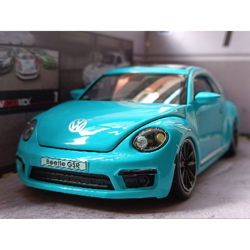 改裝細化版1/32 福斯VOLKSWAGEN BEETLE GSR 模型玩具車