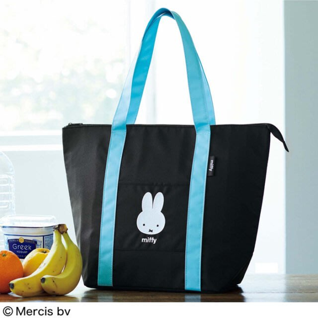 ♫狐狸日雜鋪♫日本雜誌附錄Miffy 米菲兔 米飛兔 刺繡 托特包 保冷袋 保溫袋 便當袋 媽媽包 手提包