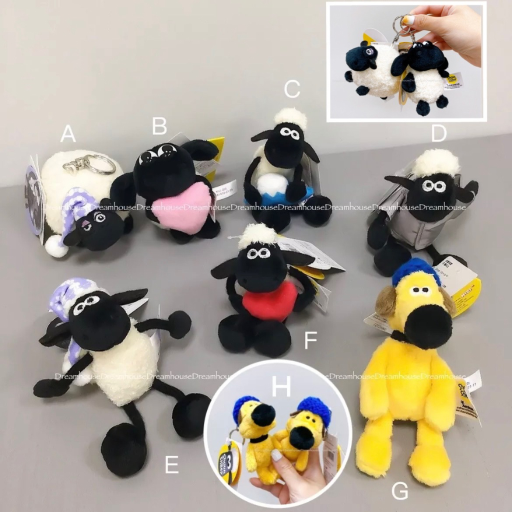日本帶回 笑笑羊 Shaun the Sheep 牧羊犬 Bitzer 添美 堤米 雪莉 吊飾 娃娃 鑰匙圈