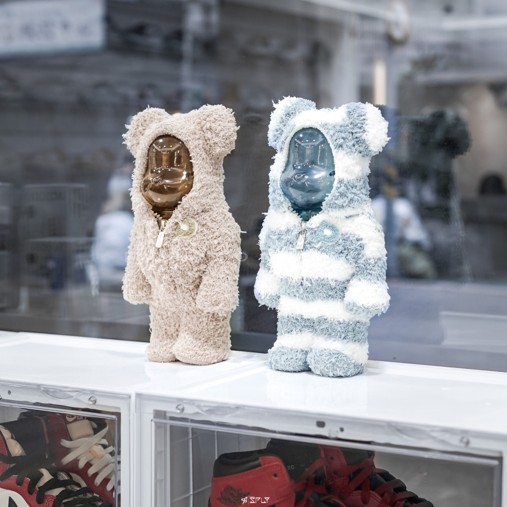 【Fashion SPLY】GELATO PIQUE x BE@RBRICK BEIGE 棕色/水藍 睡衣熊400%